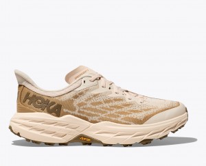 Beige / Light Brown Men's HOKA Speedgoat 5 Trail Running Shoes | 9671423-WL