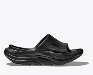 Black Kids' HOKA Ora Recovery 3 Slides | 6512073-HP