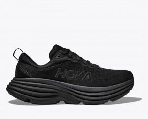 Black Men's HOKA Bondi 8 Running Shoes | 9152478-XN