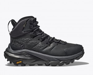 Black Men's HOKA Kaha 2 GTX Hiking Boots | 8690352-NR