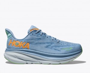 Blue Men's HOKA Clifton 9 Running Shoes | 5248796-RL