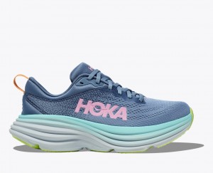 Blue / Turquoise Women's HOKA Bondi 8 Running Shoes | 5346970-LN