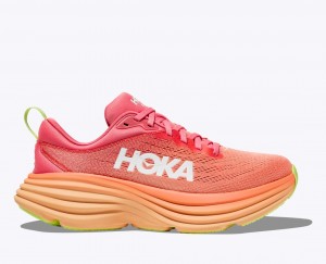 Coral Women's HOKA Bondi 8 Running Shoes | 7149308-SX