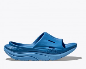 Dark Blue Women's HOKA Ora Recovery 3 Slide | 5904763-SV