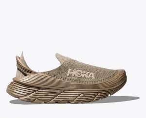 Dark Brown Men's HOKA Restore TC Walking Shoes | 8732956-OB