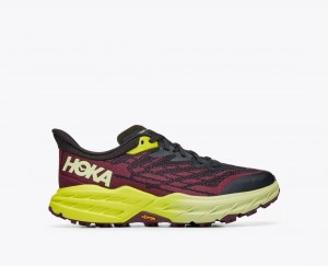 Dark Red / Black Women's HOKA Speedgoat 5 Trail Running Shoes | 1985432-PB