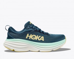 Dark Turquoise Men's HOKA Bondi 8 Running Shoes | 4761250-WS