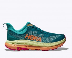 Dark Turquoise / Green Women's HOKA Mafate Speed 4 Trail Running Shoes | 9371628-OE