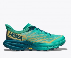 Deep Turquoise Women's HOKA Speedgoat 5 Trail Running Shoes | 9164720-CO