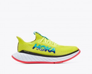 Green / Turquoise Women's HOKA Carbon X 3 Running Shoes | 0932614-MY