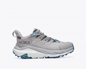 Grey Women's HOKA Kaha 2 Low GTX Hiking Shoes | 1063947-EZ