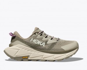 Khaki Women's HOKA Skyline-Float X Hiking Shoes | 0947216-TQ