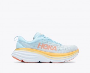 Light Blue Women's HOKA Bondi 8 Running Shoes | 8302571-OC