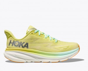 Light Green Women's HOKA Clifton 9 Running Shoes | 7098421-UP