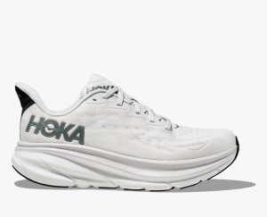 Light Grey Men's HOKA Clifton 9 Running Shoes | 3504826-QU