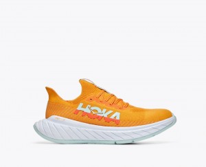 Orange / Coral Men's HOKA Carbon X 3 Running Shoes | 0643751-ZW