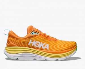 Orange / Yellow Men's HOKA Gaviota 5 Running Shoes | 7418509-SR