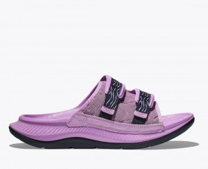 Pink Men's HOKA Ora Luxe Slide | 9712803-KS