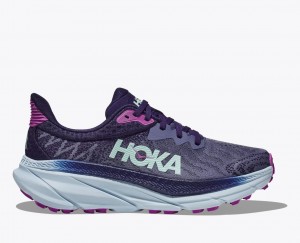 Purple Women's HOKA Challenger 7 Trail Running Shoes | 7204613-WO