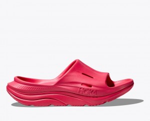 Red Women's HOKA Ora Recovery 3 Slide | 8041769-VB