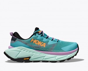 Turquoise Women's HOKA Skyline-Float X Hiking Shoes | 0294758-TG