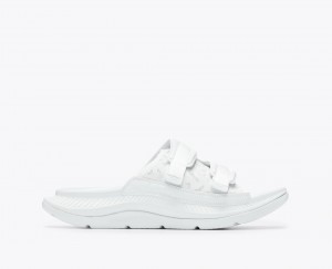 White Men's HOKA Ora Luxe Slide | 5683247-IV