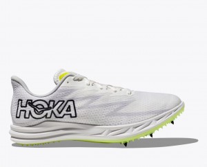 White Women's HOKA Crescendo MD Track Spikes | 4156809-XF