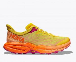 Yellow / Orange Women's HOKA Speedgoat 5 Trail Running Shoes | 3189654-VB