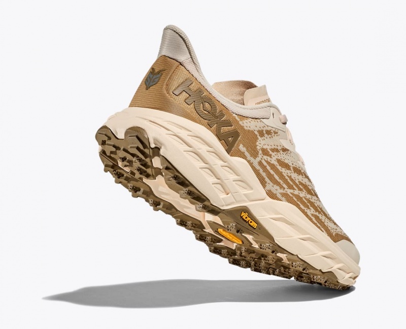 Beige / Light Brown Men's HOKA Speedgoat 5 Trail Running Shoes | 9671423-WL