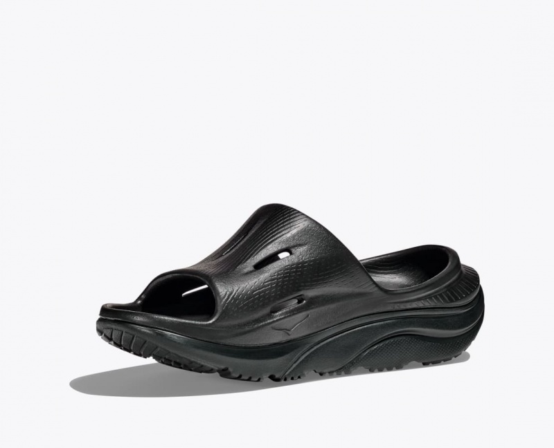 Black Kids' HOKA Ora Recovery 3 Slides | 6512073-HP