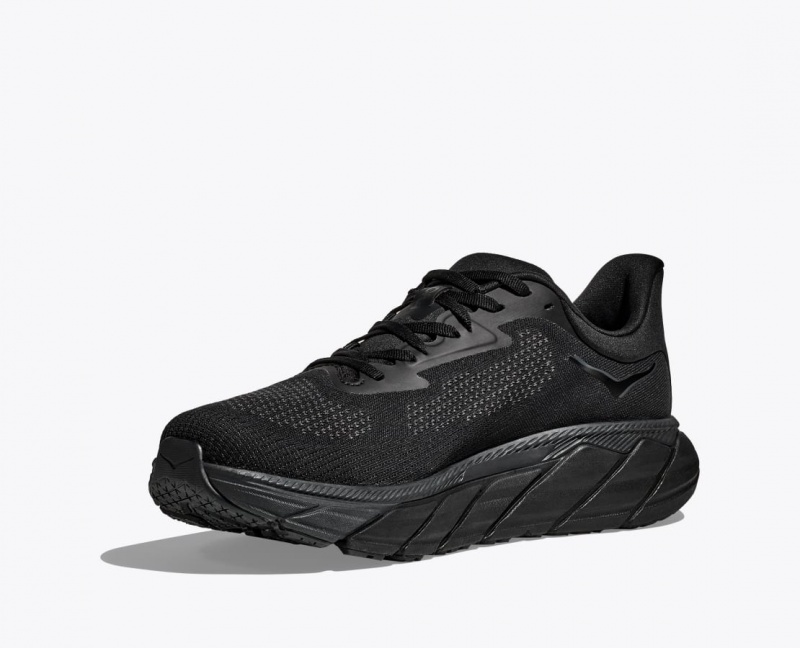 Black Men's HOKA Arahi 7 Running Shoes | 2638409-ER