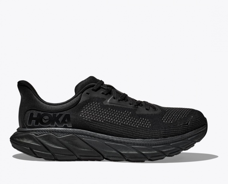 Black Men\'s HOKA Arahi 7 Running Shoes | 2638409-ER