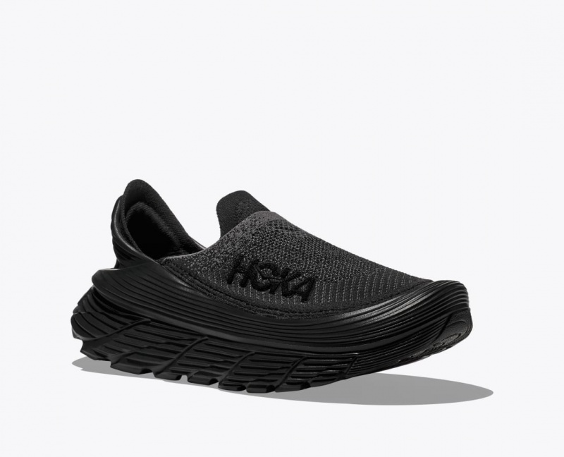 Black Men's HOKA Restore TC Walking Shoes | 7103946-XF