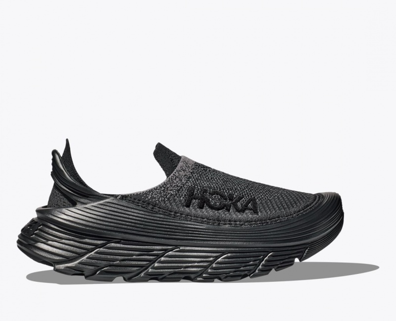 Black Men\'s HOKA Restore TC Walking Shoes | 7103946-XF