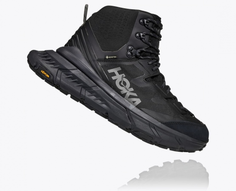 Black Men's HOKA TenNine Hike GTX Hiking Boots | 2394170-EC