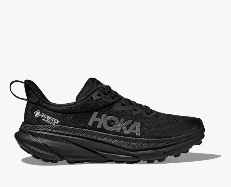 Black Women\'s HOKA Challenger 7 GTX Trail Running Shoes | 3654092-YE