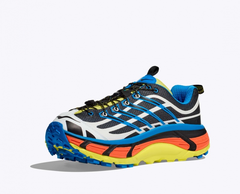 Black / Blue Women's HOKA Mafate Three2 Trail Running Shoes | 1470958-KN