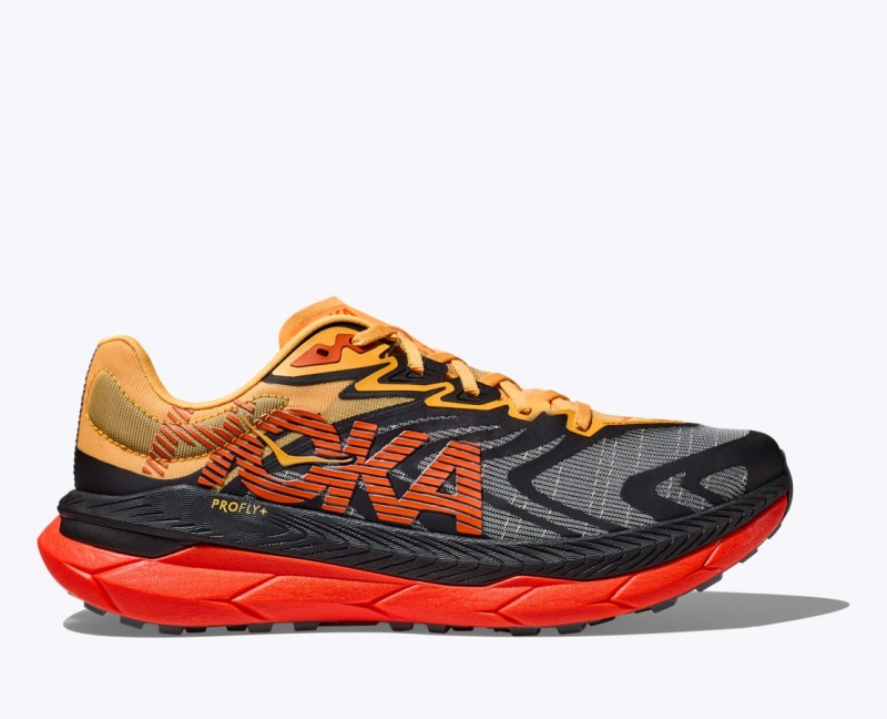 Black / Orange / Red Men\'s HOKA Tecton X 2 Trail Running Shoes | 1275486-QU