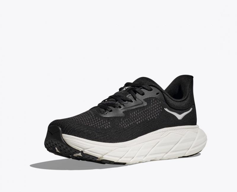 Black / White Men's HOKA Arahi 7 Running Shoes | 3159467-LC