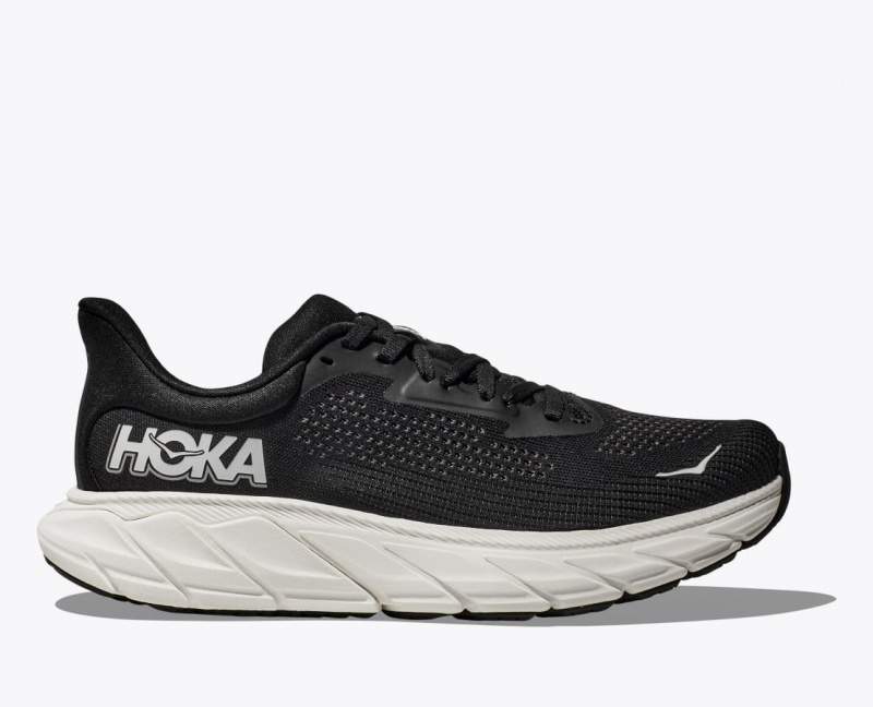 Black / White Men\'s HOKA Arahi 7 Running Shoes | 3159467-LC