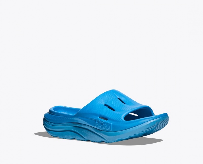 Blue Kids' HOKA Ora Recovery 3 Slides | 4253871-CM