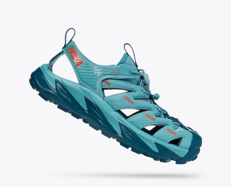 Blue Women's HOKA Hopara Sandals | 1685274-RP