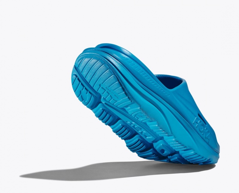 Blue Women's HOKA Ora Recovery 3 Slide | 0462375-TY