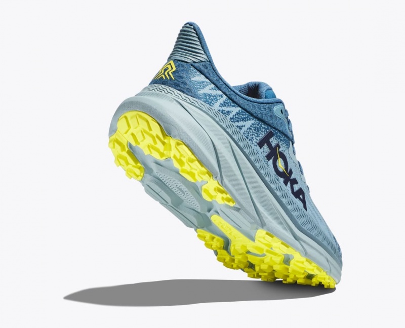 Blue / Light Blue Men's HOKA Challenger 7 Trail Running Shoes | 4217085-NK