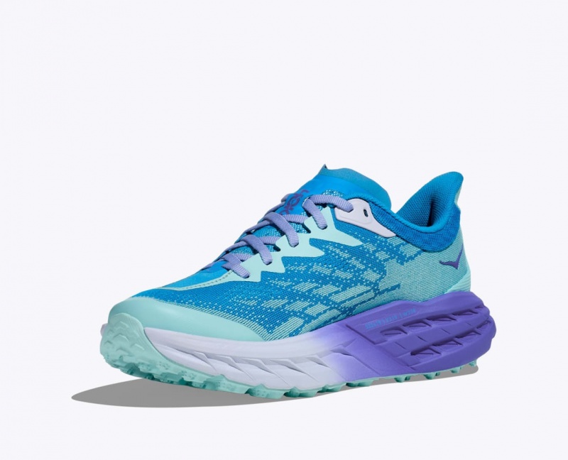 Blue / Purple Women's HOKA Speedgoat 5 Trail Running Shoes | 1576483-EY