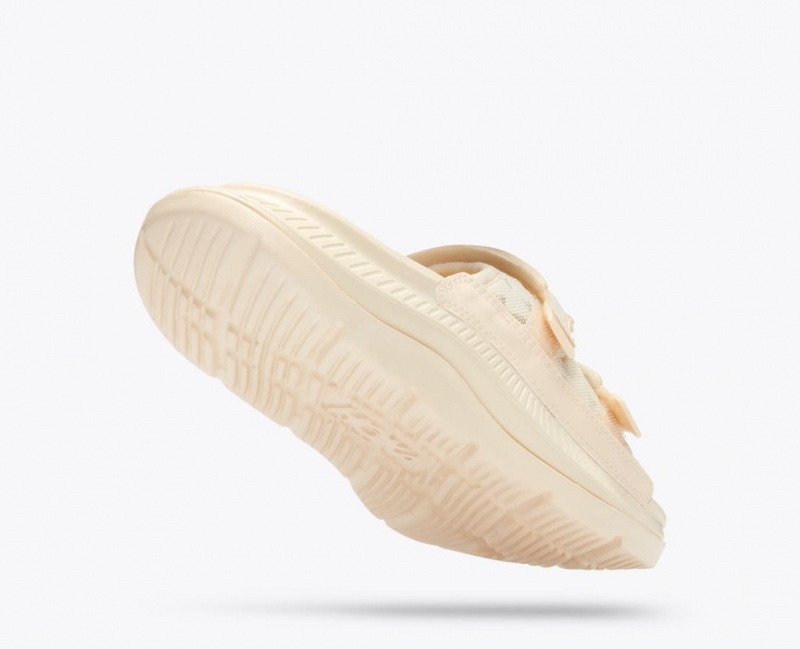 Cream Men's HOKA Ora Luxe Slide | 8723059-RF