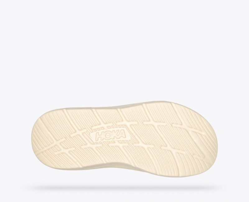 Cream Men's HOKA Ora Luxe Slide | 8723059-RF