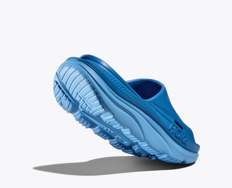 Dark Blue Women's HOKA Ora Recovery 3 Slide | 5904763-SV