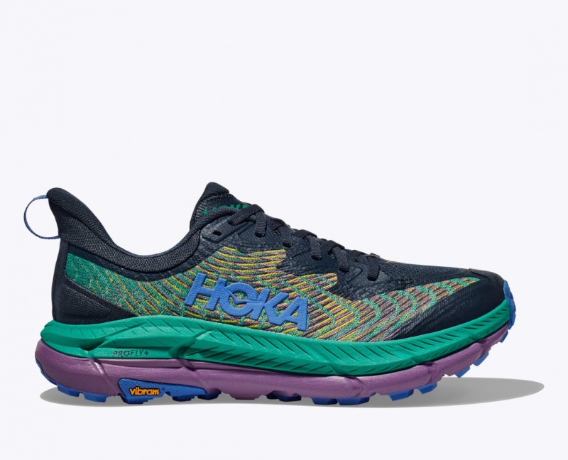 Dark Blue / Green Men\'s HOKA Mafate Speed 4 Trail Running Shoes | 7320689-JM