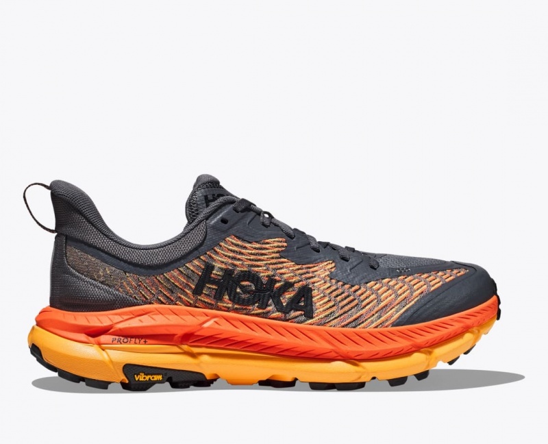 Dark Grey / Orange Men\'s HOKA Mafate Speed 4 Trail Running Shoes | 2839604-EQ